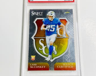 Carta da principiante LADD McCONKEY CLASSIFICATA 10 2024 Seleziona Carta da principiante certificata n. 16 Los Angeles Chargers PRISTINE