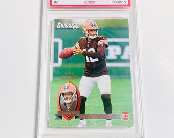 Carta da principiante SHEDEUR SANDERS CLASSIFICATA 10 2025 Donruss Retro 1995 #2 Cleveland Browns Carta incontaminata