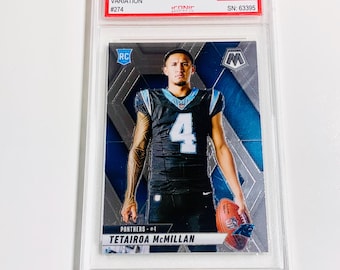 GRADED 10 TETAIROA McMILLAN Rookie Card 2025 Mosaic Variation #274 Carolina Panthers PRISTINE Card