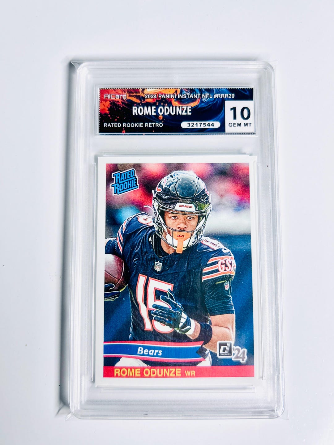 Tag Rome Nfl GRADED 10 ROME ODUNZE Rookie Card Limited Edition 1 of 890 Rated Rookie ...