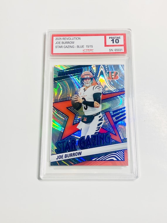 GRADED 10 JOE BURROW Limited Edition /15 2025 Revolution Star Gazing - Blue #6 Cincinnati Bengals Pristine Card - Etsy GRADED 10 JOE BURROW Limited Edition /15 2025 Revolution Star Gazing - Blue #6 Cincinnati Bengals Pristine Card - Etsy