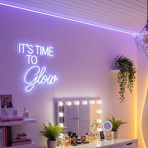 Custom Hello Kitty LED Mirror | Personalized Neon Wall Decor for Makeup Vanity or Kids Room | Cute Aesthetic Gift | Fast Shipping to USA 画像 1