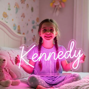 Custom Neon Sign for Kids room Decor – Personalized LED Light Name Sign for Bedroom, neon sign for game room, Kids Room, neon sign gift kids