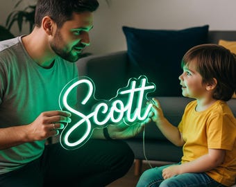 Custom Neon Name Sign for kids, Personalized Neon Sign, Kids Bedroom Neon Sign, Light Up Name Sign, neon sign Dorm Decor, neon Gift for Kids