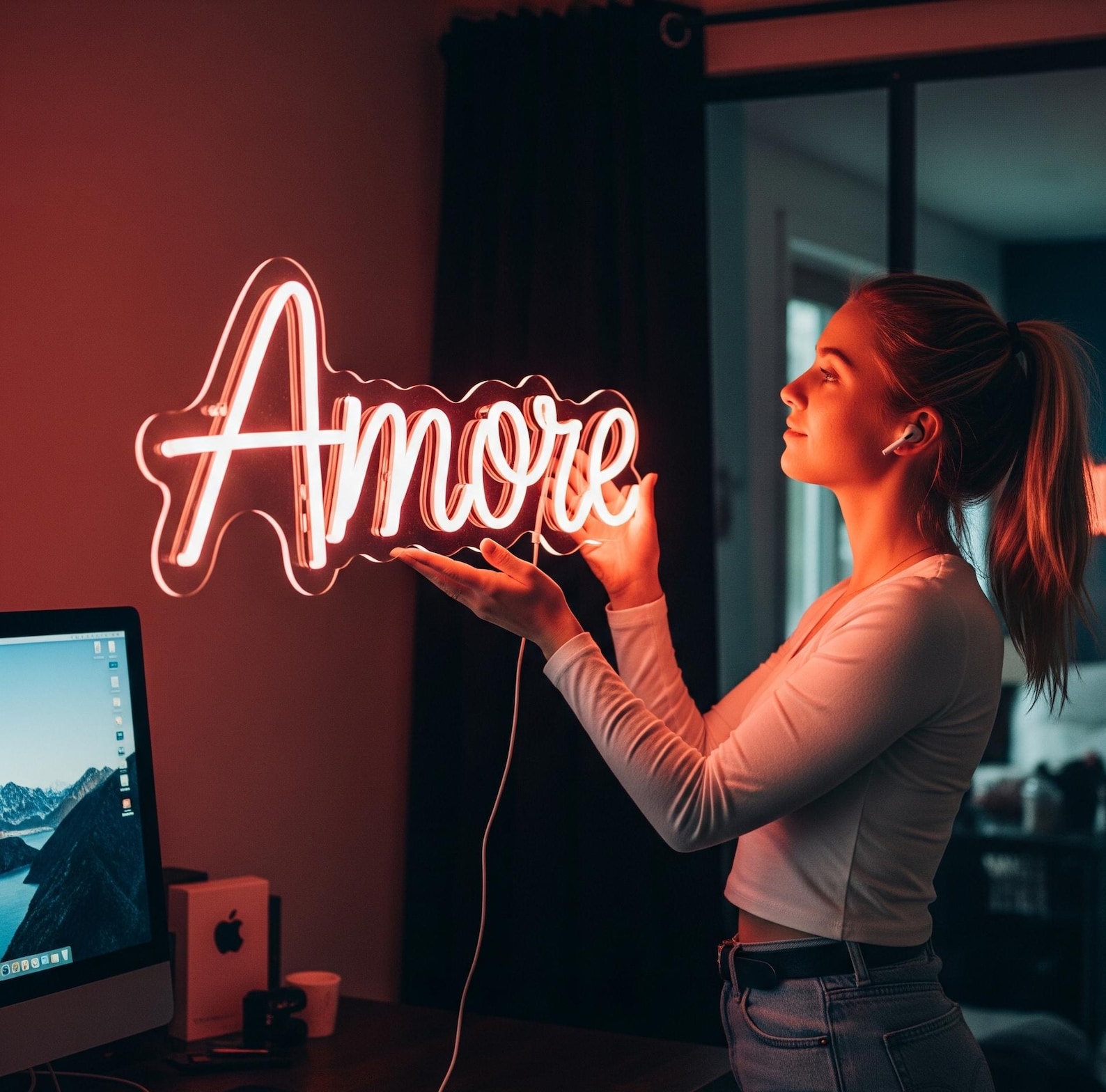 Custom Kids Name Neon Sign - Nursery LED Light Decor - Personalized ...