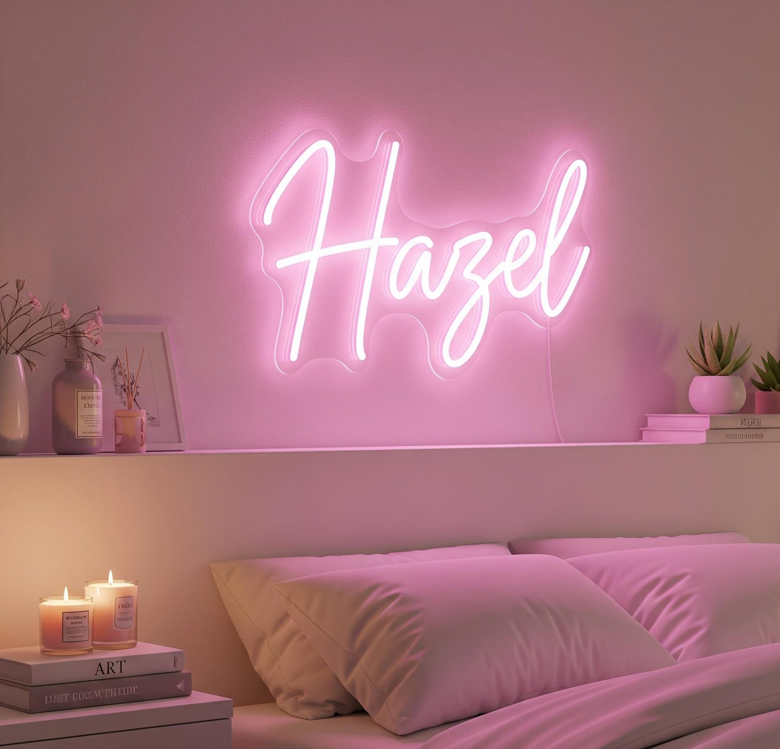 Custom Kids Name Neon Sign - Nursery LED Light Decor - Personalized ...