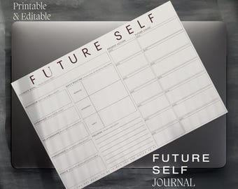 Self Development Tool Self Improvement Printable Future Self Plan Goal Planner Self-development Journal Prompts Personal Development Plan