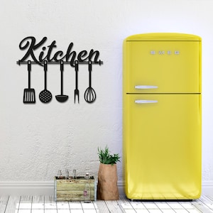Kitchen Metal Wall Art, Metal Wall Hangings, Modern Metal Gift, Teen Room Decor, Kitchen Room Wall Art, Home Decor, Wall Decor