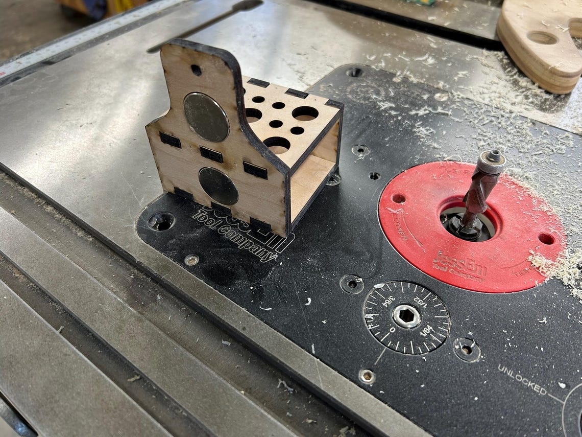 Router Bit Holder SVG | Laser Cut Router Bit Organizer | 1/4 & 1/2 ...