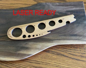 Laser Cut Kitchen Multi Tool File | 4-in-1 Kitchen Tool SVG + Ligthburn | Glowforge Ready | CNC & Laser Template