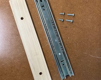 10" Drawer Slide and 1/4" Spacer | Kitchen Cupboard Organizer Accessory | Cabinet Accessory | Replacement Parts