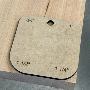Corner Radius Router Templates | Router Radius Jigs | Corner Radius Jigs | Workshop Accessory | Radius Cutting Guide