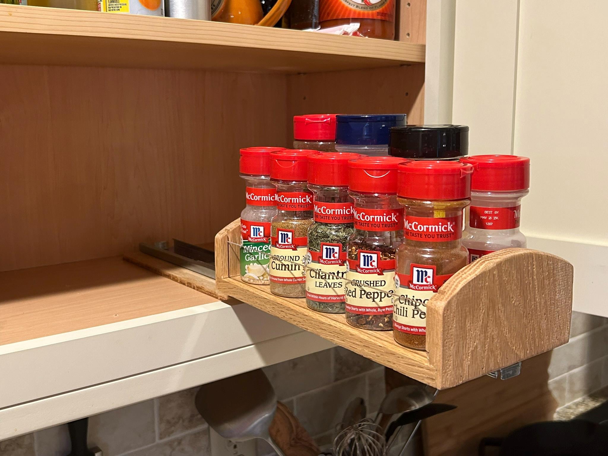 Under Cabinet Spice Rack Etsy