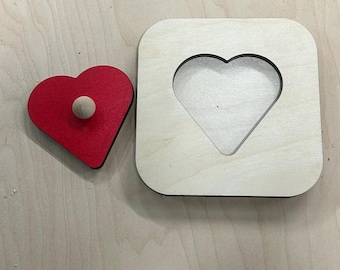 Customizable Wooden Shape Puzzle – Single Shape