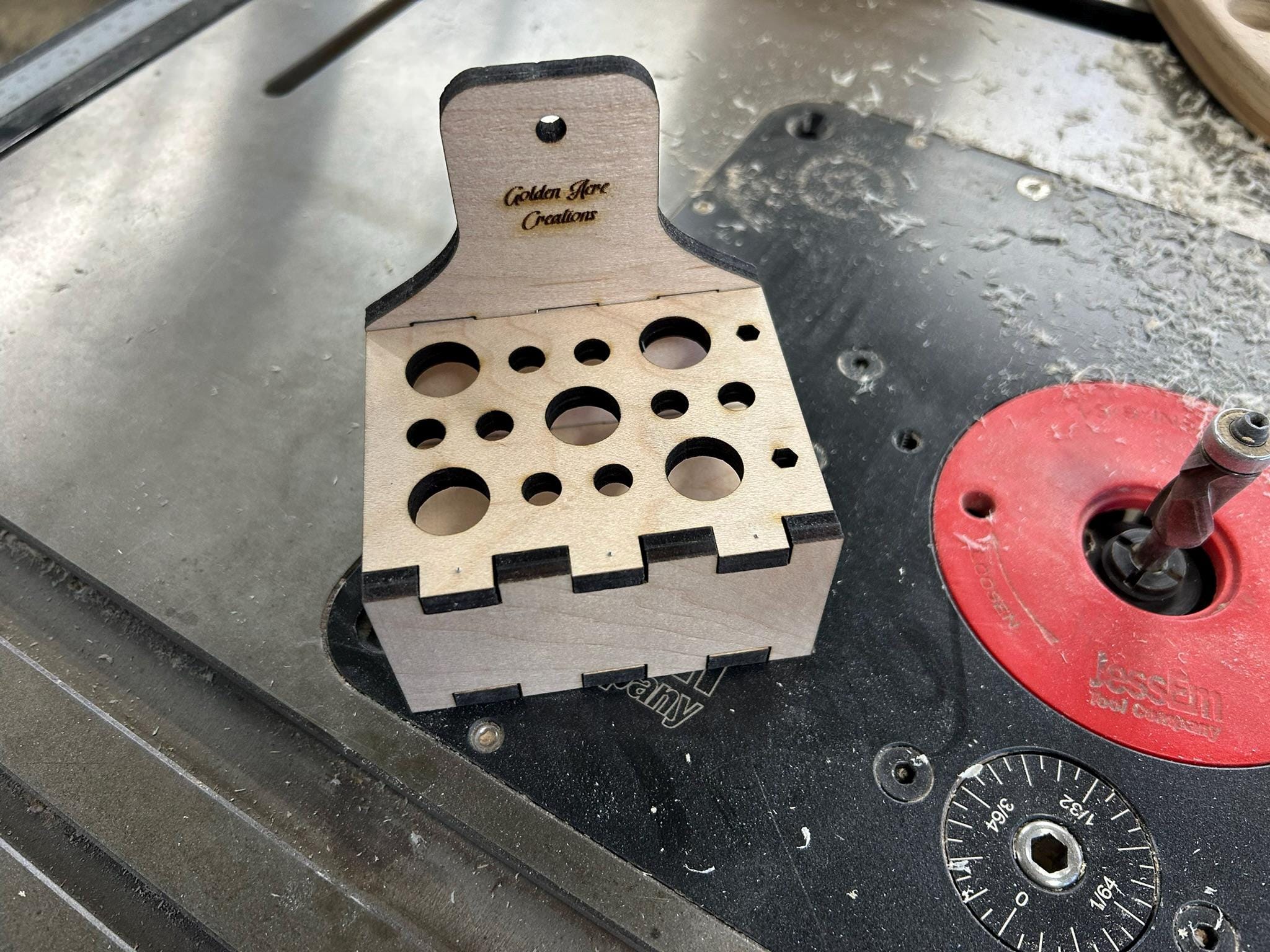 Router Bit Holder SVG | Laser Cut Router Bit Organizer | 1/4 & 1/2 ...