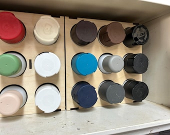 Spray Can Organizer SVG File | Laser Cut Paint Storage