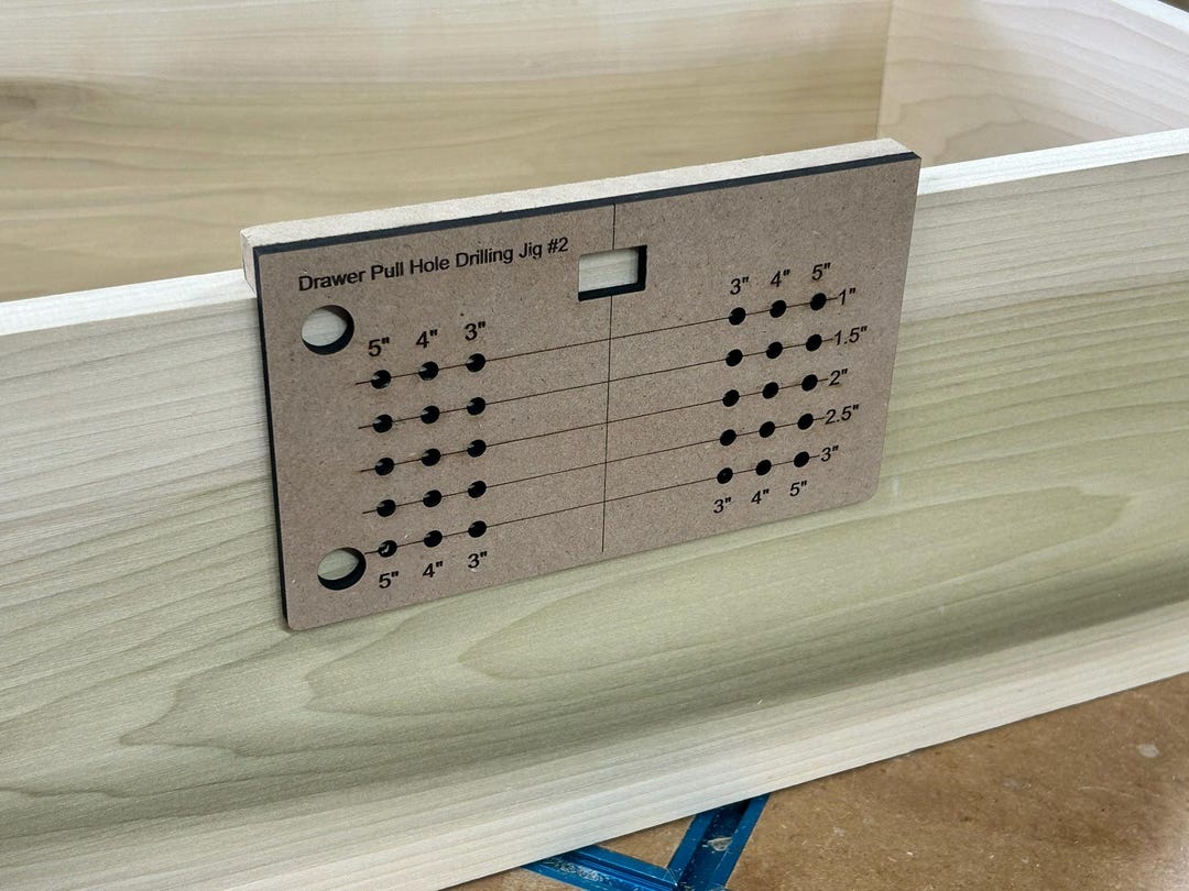 Drawer Pull Installation Jig Hardware Template Etsy