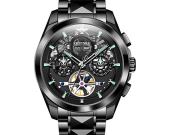 Oupinke Watch 3233 Luxury Tourbillon Skeleton