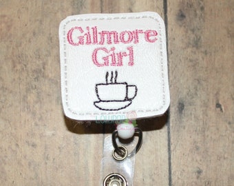 GG Vinyl Badge Reel, Vinyl Badge Reel, Coffee Badge Reel, Badge Reel, Badge, Retractable Badge, Work ID Holder, Work ID,  id badge holder