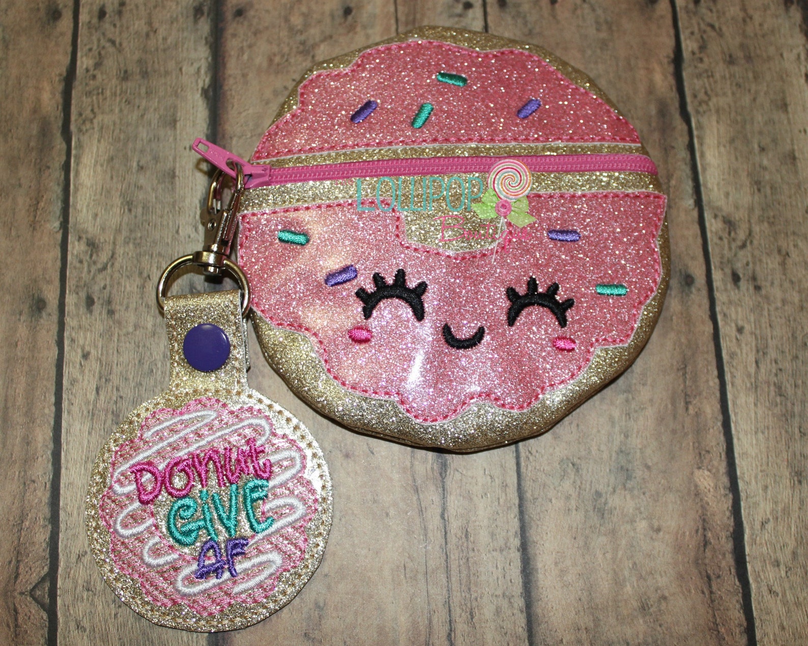 Donut Zipper Bag Donut Coin Bag Donut Coin Purse Donut Etsy