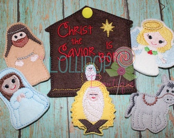 Nativity Finger Puppet Set ~ Nativity ~ Finger Puppets~ Christmas Nativity Finger Puppets