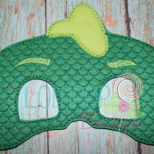 Green Lizard Felt Mask ~ Bed Time Hero Mask ~ Felt Mask ~ Pretend Play ~ Dress Up