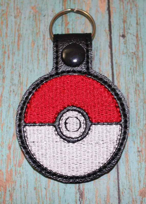 Pokey Ball Key Fob, Pokey Ball Key Chain, Bag Tag, Zipper Pull 