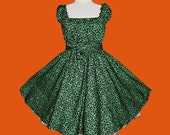 40s 50s Rockabilly Swing Leopard Dress Pin Up Plus Size 22 24 26 Green Leo Cheetah