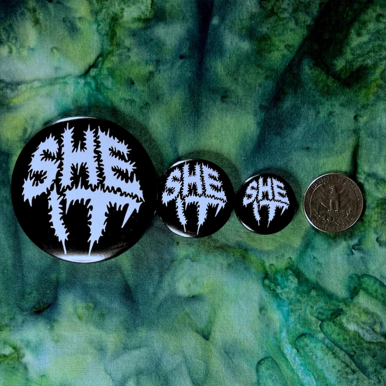 pronoun pins - metal punk font image 2