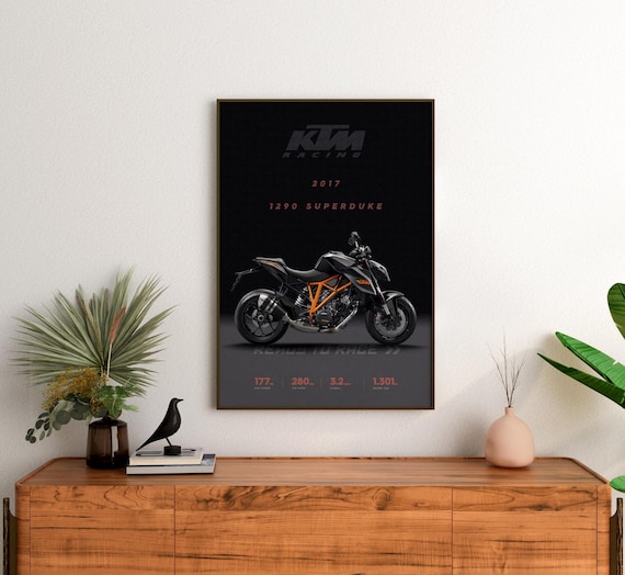 2017 KTM 1290 Super Duke Poster | Naked Bike Art Print | Digital Download