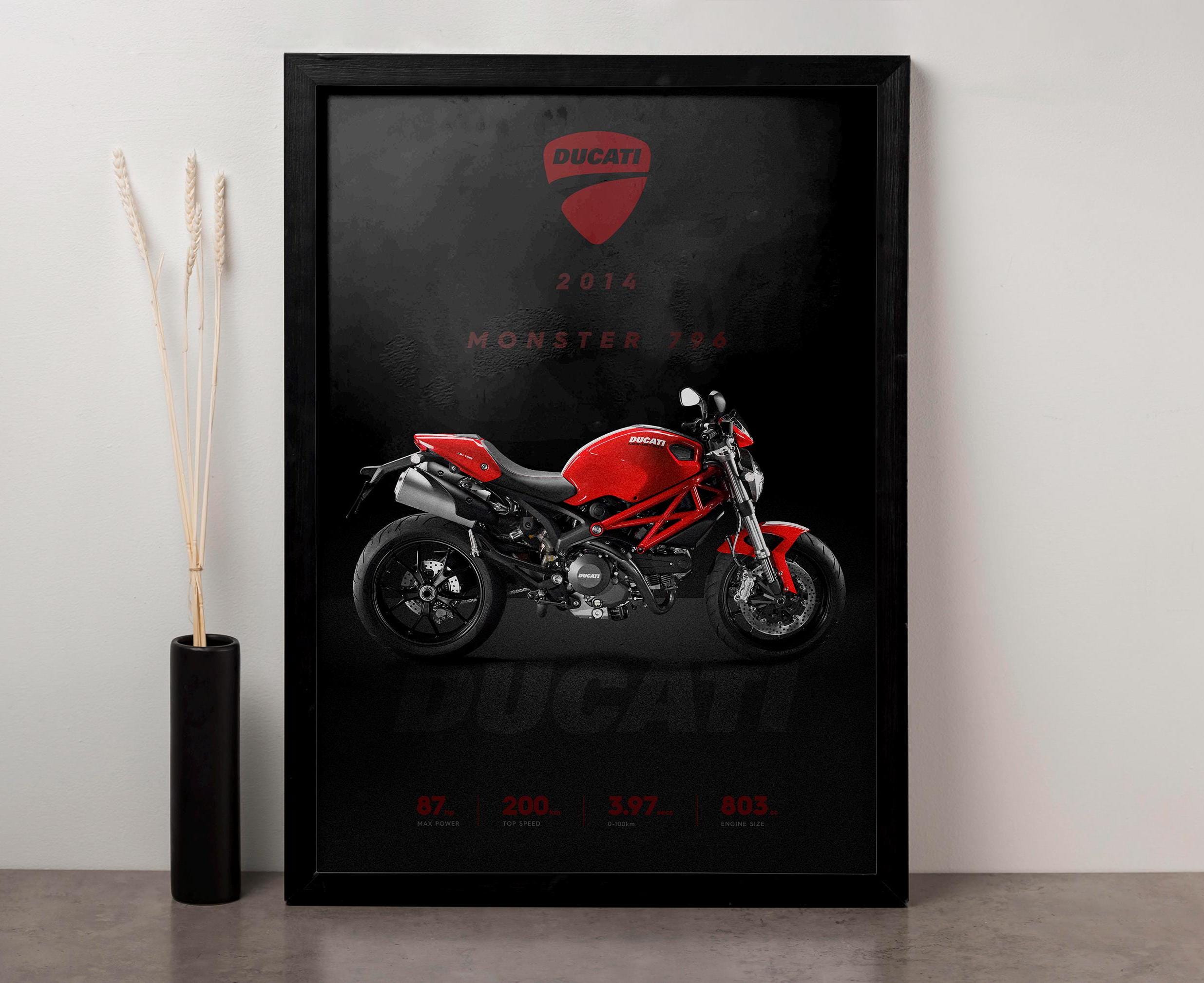 2014 Ducati Monster 796 Poster - Iconic Motorcycle Digital Wall
