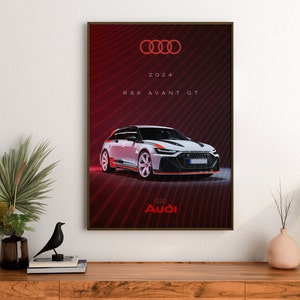 Audi RS6 Avant GT Poster: Luxury Car Art (Digital Download)
