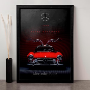 1955 Mercedes-Benz 300SL Gullwing Art Print (Digital Download)