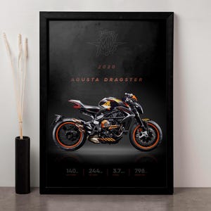 2020 MV Agusta Dragster Poster - High-Resolution Digital Download, Superbike Wall Art