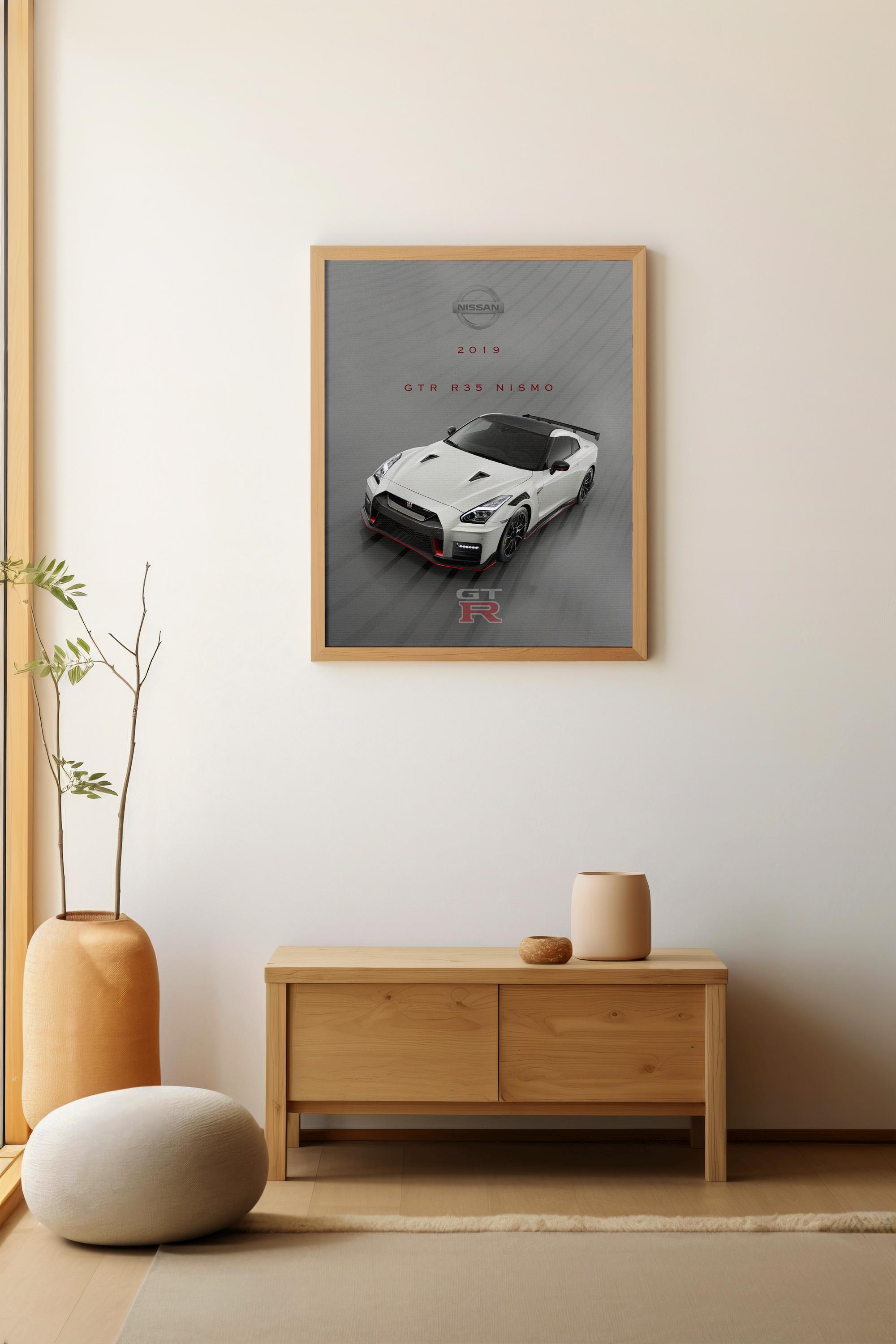 Nissan GTR R35 Nismo Poster: Japanese Supercar Art (digital