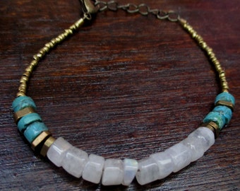 Moonstone / Turquoise Bracelet
