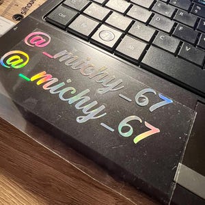 Sticker Instagram personalizzato - Per Tuning car ed altro ancora
