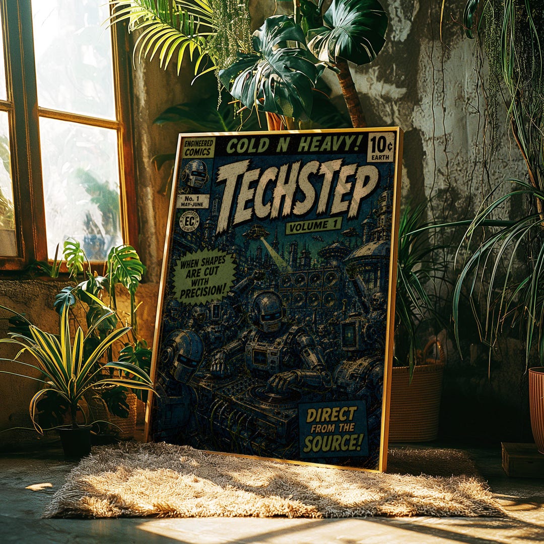 Tech Step Comic Poster | Rave Art | Uk Rave Culture Scene | Drum and ...