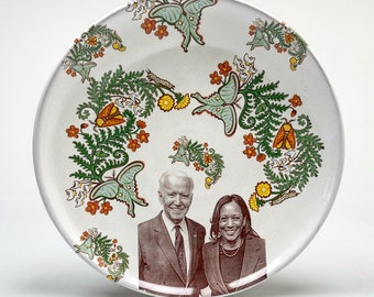 Joe and Kamala plate