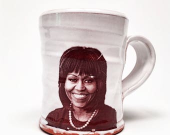 Choose your favorite First Lady on a handmade mug