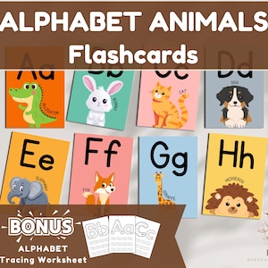Alphabet Flash Cards, Montessori Materials, A-Z Cards, Toddler Preschool Kindergarten Learning Resource, Letter Flashcards, Digital Download