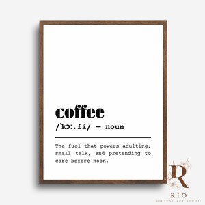 Coffee Wall Art Printable, Coffee Lover Art, Kitchen Wall Art, Coffee Corner Print, Kitchen Wall Decor, Coffee Vibes,  Coffee Station Decor