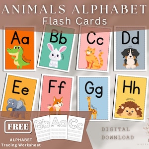 Flash-kaarten alfabet, montessorimaterialen, AZ-kaarten, leermiddel peuter kleuterschool kleuterschool, brief flashcards, digitale download