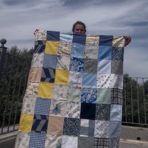 Custom Patchwork Baby Blanket – Handmade Plaid Throw, Choose Your Colors & Pattern, Crib Size