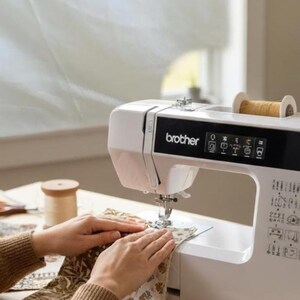 3-delige patchworkset | Duurzame patchworktas, scrunchie en make-uptashouder, Boho Chic Bruin afbeelding 2