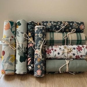 50 grüne Stoffreste – Naturliebe Patchwork & Upcycling | Geometrische DIY-Decke |