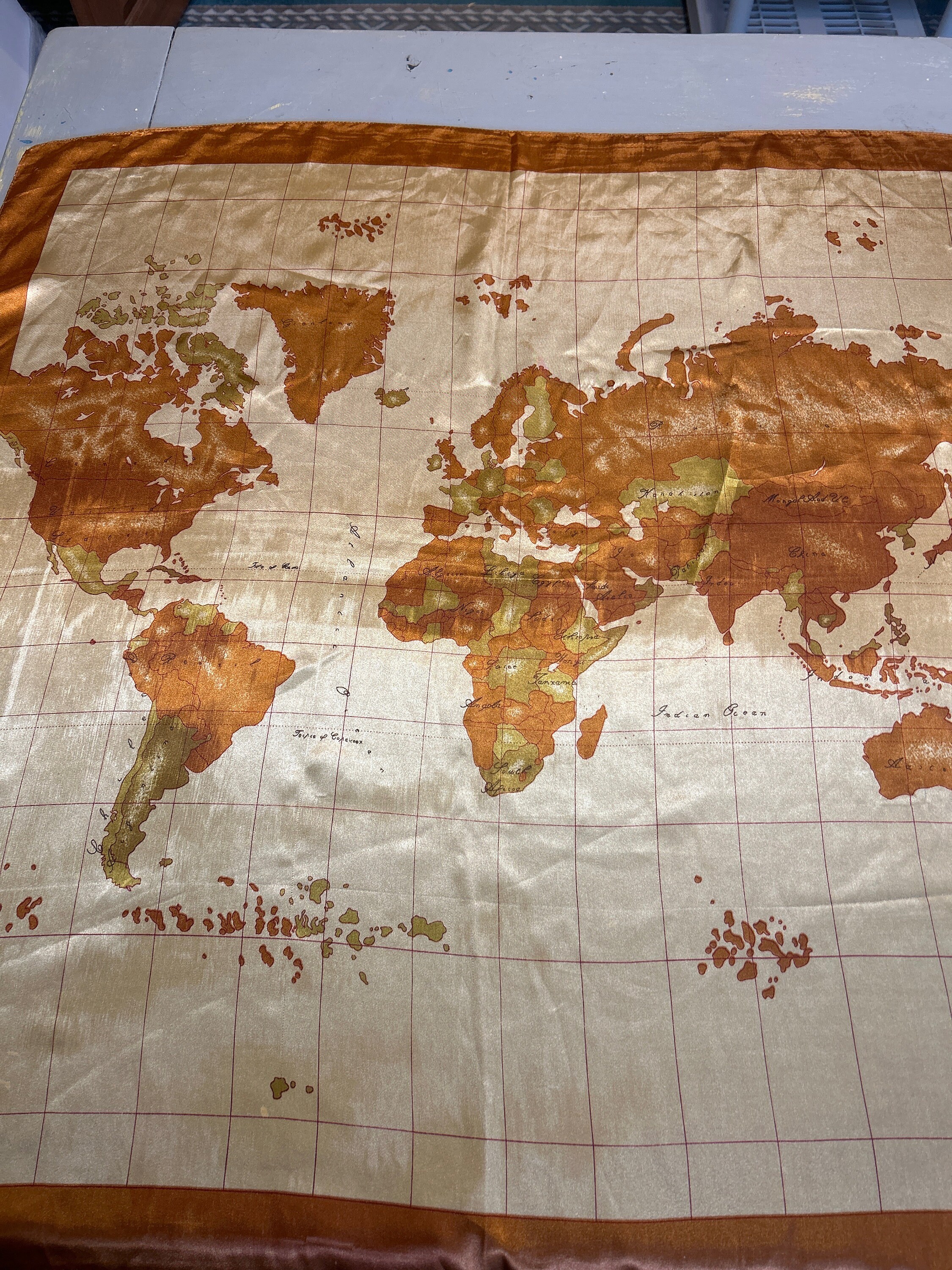 World Map Scarf -  Norway
