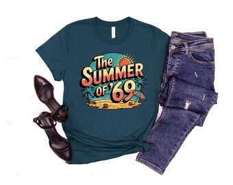 Summer of '69 Bella Canvas Shirt: Retro Beach Vibes