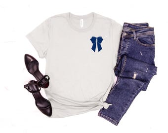 Bow Shirt: Custom Bella Canvas Tee - Coquette Style