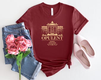 Opulent Winery Shirt: Bella Canvas Unisex Wine Tasting Tee